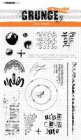 Grunge texture clear stamp set 503 from Studio Light A5