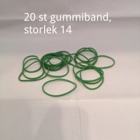 20 rubberbands size 14