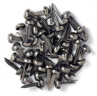 Gunmetal mini brads - Små påsnitar i gammalsilver från Doodlebug design inc