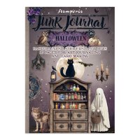 HALLOWEEN JUNK JOURNAL - Bakgrundspapper, stickers m m från Vicky Papaioannou Stamperia A4