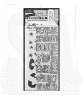 HALLOWEEN OUTLINES stencil and stamp set - Stämplar och schabloner från Tim Holtz Stamper's Anonymous