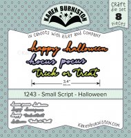 HALLOWEEN small script word die set 1243 - Engelska ordstansmallar från Karen Burniston