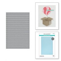 Hand Drawn Scallops Embossing Folder - Embossingfolder med vågigt mönster från Spellbinders 21,6x13,97 cm