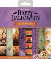 Happy Halloween paper pad 6x6 - Mönsterpapper från Crafter's Companion 15x15 cm