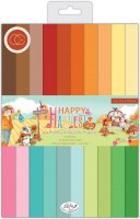 HAPPY HARVEST PAPER PAD 200 gsm - Enfärgade papper i höstfärger från Craft Consortium A4