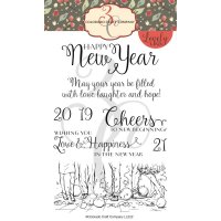 Happy new year lovely legs stamp set 4*6 - Stämpelset med nyårstema från Colorado Craft Company 10*15 cm