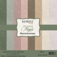 HIDDEN MAGIC MONOCROMES paper pack 12x12 from Reprint 30x30 cm