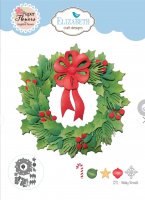 HOLIDAY WREATH die set from Elizabeth craft designs