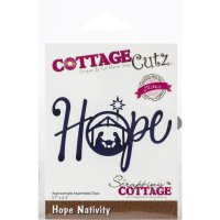 Hope nativity Christmas religion die from Cottage Cutz ca 8,6x12,7 cm