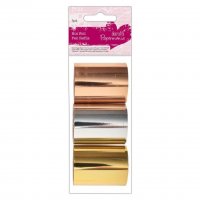 Hot Foil Refills Gold Silver colours - Värmetålig folie guld och silver från PaperMania