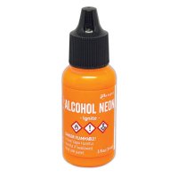 IGNITE orange neon alcohol ink - Alkoholbläck från Tim Holtz Ranger ink