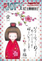 Love Asia Jofy 100 rubber stamp set - Stämpelset med asiatiskt tema från PaperArtsy A5