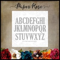 Jumbo caps alphabet dies - Stora bokstavsstansmallar (versaler) från Paper Rose Studio