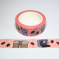 COFFEE BEAN washi tape from Gummiapan 15 mm