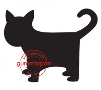 Cat stamp - Solid kattstämpel från Gummiapan 3,5*2,8 cm