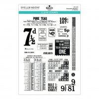 KEEPSAKE NUMBERS TURN THE PAGE CLEAR STAMP SET from Spellbinders