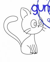 Kitty Cat - Kattstämpel från Gummiapan 4,6*5,4 cm