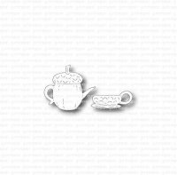 Cup and teapot die set from Gummiapan ca 25x22, 20,5x8,5 mm