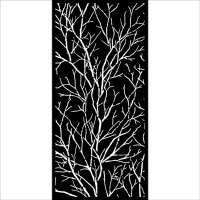 BRANCHCES slimline stencil - Schablon med grenar från Stamperia 12x25 cm