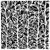 Leafy Vines 6x6 Inch Stencil - Schablon med bladmönster från The Crafter's Workshop 15x15 cm