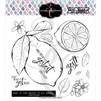 Lemon zest clear stamp set from Craft Company 15*15 cm