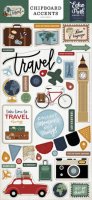 Let's Go Travel Chipboard Accents from Echo Park