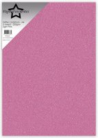 LIGHT PINK GLITTER PAPER - Rosa glitterpapper från Paper favourites A4