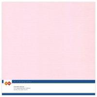 LIGHT PINK Linen Cardstock 30,5x30,5 cm (10pcs) - Ljusrosa papper från Card Deco