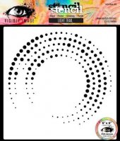 LIGHT TRAIL stencil from Visible image 15x15 cm