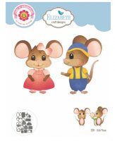 LITTLE MOUSE die set - Små musstansmallar från Elizabeth Craft Designs