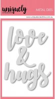 Love & Hugs die set - Stansmallar från Uniquely Creative