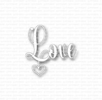 LOVE word die from Gummiapan 5x5 cm
