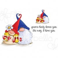 lovey gnomes, stamp, stämpel, kärleksfulla, vättar, stamping bella