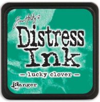 Lucky clover distress ink - Liten klövergrön stämpeldyna från Tim Holtz / Ranger ink