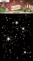 Magical Christmas nr.226 night sky star stencil - Schablon med stjärnor från Studio Light A6
