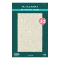 MAKE IT AND BAKET 3D embossing folder - Embossingfolder med bakningstema från Spellbinders 13,97 x 21,60 cm
