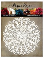 FÖRBESTÄLLNING - Mandala 2 stencil - Schablon från Paper Rose 15x15 cm