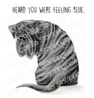 Mastiff dog stamp - Stämpel med en hund från Stamping Bella