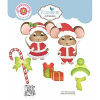 MEET THE MICE CHRISTMAS ACCESSORIES - Tillbehörstansmallar till julmöss från Elizabeth craft designs