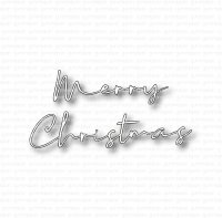 Merry Christmas die set - Engelska god jul-stansmallar från Gummiapan ca 67 x 18 mm, 95 x 21 mm