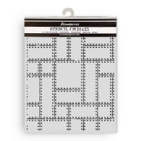 METAL PLATES A NEW BEGINNING stencil - Schablon med metallplattor från Stamperia 20x25 cm