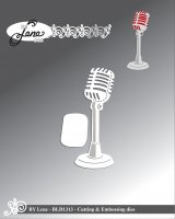 Microphone die - Stansmall med mikrofon från By Lene
