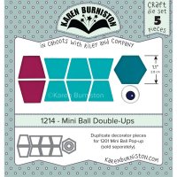 Mini Ball Double-Ups die set 1214 - Stansmallar till pop-up-form från Karen Burniston