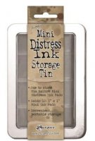 Mini distress ink storage tin - Plåtask för små distress ink-dynor från Tim Holtz / Ranger ink