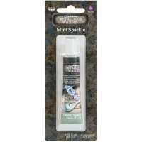 Mint sparkle Art alchemy metallic wax from Finnabair / Prima marketing inc