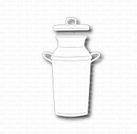 Mjölktunna - Stansmall från Gummiapan 3,2x4,5 och 2,0x0,75 cm