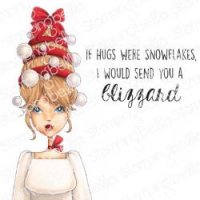 Mochi ornament girl (Christmas) rubber stamp from Stamping Bella