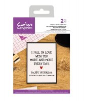 More and more every day clear stamp - Engelsk textstämpel från Crafter's Companion