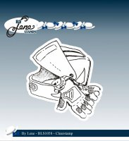 Motorcycle Accessories clear stamp set - Stämpelset med hjälm och handskar från By Lene