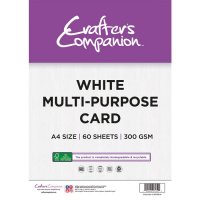 White MULTI-PURPOSE stamping card - 60 st vita papper 300 gsm A4